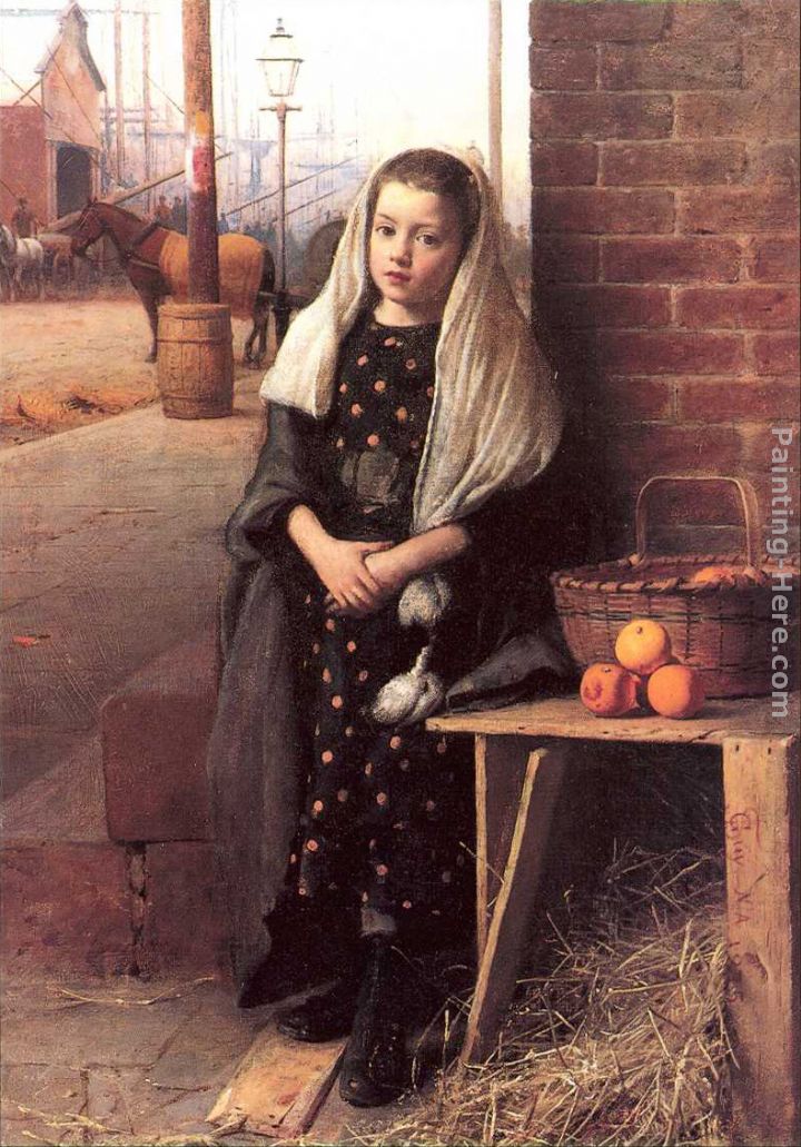 The Little Orange Girl painting - Seymour Joseph Guy The Little Orange Girl art painting